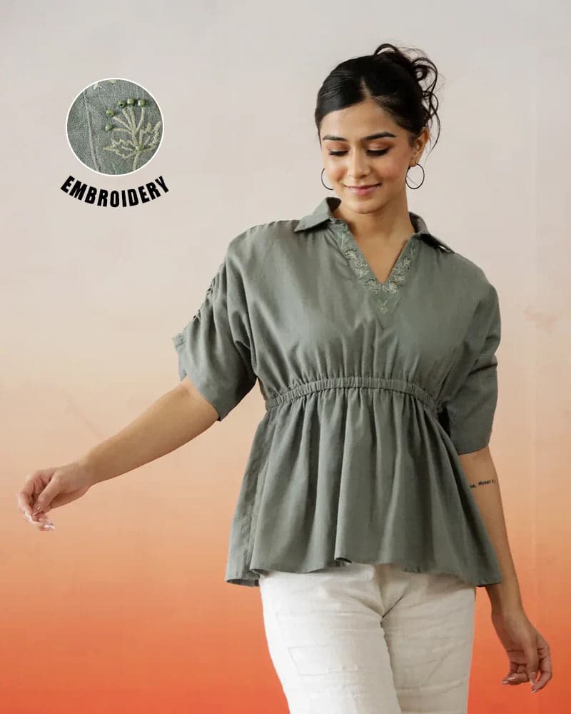 Toymi Fashion Stitch Line Soft Top