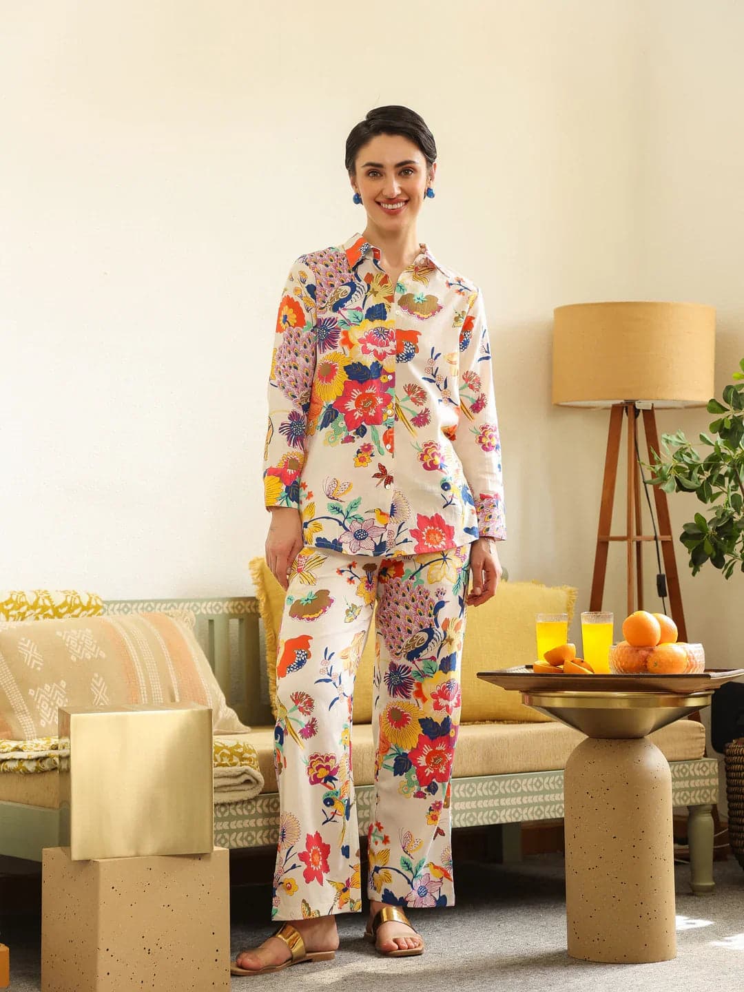 Toymi Fashion Porcelain Print Twin Set