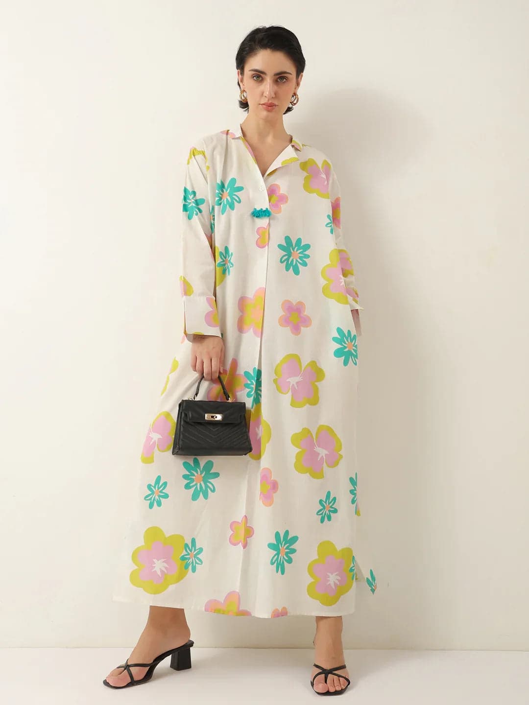 Toymi Fashion White Garden Collar Dress